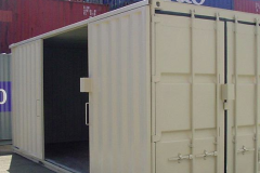 Sliding Door with Lock Box